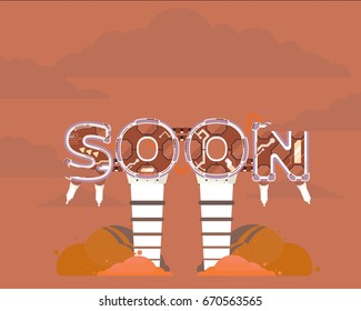 Coming Soon vector illustration