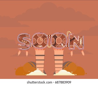 Coming Soon vector illustration