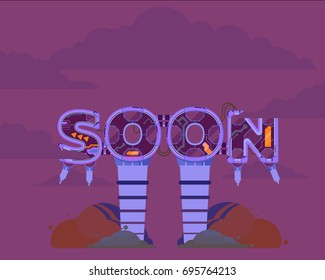 Coming Soon vector illustration