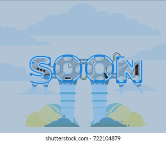 Coming Soon vector illustration