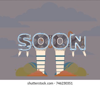 Coming Soon vector illustration
