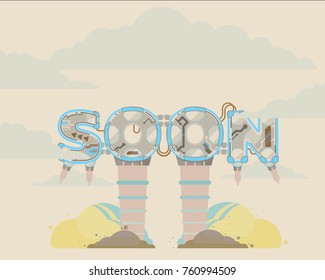 Coming Soon vector illustration
