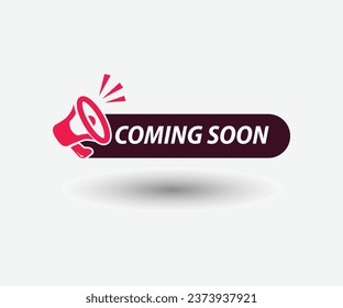 Coming soon Vector illustrations on vignette background 