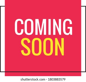 coming soon vector on white background coming soon button icons