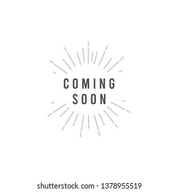 Coming soon vector template