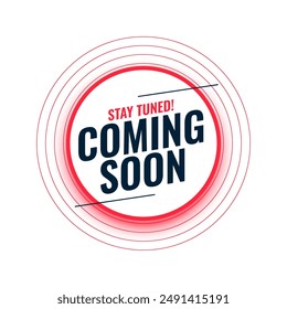coming soon webpage teaser background for business advertisement vector