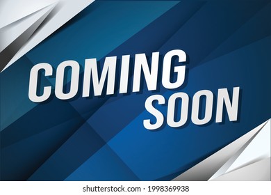 Coming soon word concept vector illustration with lines 3d style for social media landing page, template, ui, web, mobile app, poster, banner, flyer, background, gift card, coupon, label, wallpaper