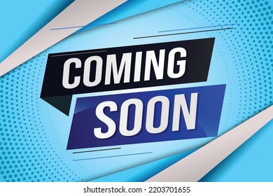 próximamente concepto de palabra ilustración vector con líneas 3d estilo para la página de inicio de medios sociales, plantilla, ui, web, aplicación móvil, afiche, banner, volante, fondo, tarjeta de regalo, cupón, etiqueta, fondo de pantalla