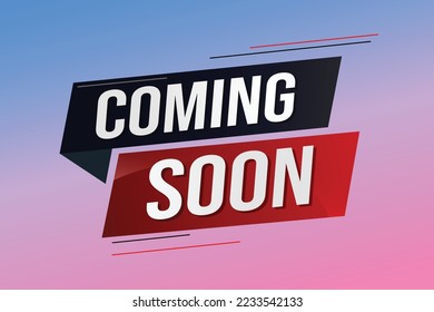 coming soon word concept vector illustration with lines 3d style for social media landing page, template, ui, web, mobile app, poster, banner, flyer, background, gift card, coupon, label, wallpaper