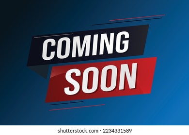 coming soon word concept vector illustration with lines 3d style for social media landing page, template, ui, web, mobile app, poster, banner, flyer, background, gift card, coupon, label, wallpaper