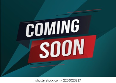 próximamente concepto de palabra ilustración vector con líneas 3d estilo para la página de inicio de medios sociales, plantilla, ui, web, aplicación móvil, afiche, banner, volante, fondo, tarjeta de regalo, cupón, etiqueta, fondo de pantalla