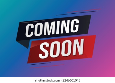 coming soon word concept vector illustration with lines 3d style for social media landing page, template, ui, web, mobile app, poster, banner, flyer, background, gift card, coupon, label, wallpaper