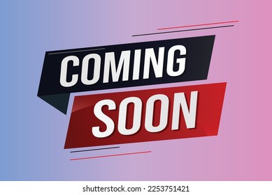 coming soon word concept vector illustration with lines 3d style for social media landing page, template, ui, web, mobile app, poster, banner, flyer, background, gift card, coupon, label, wallpaper