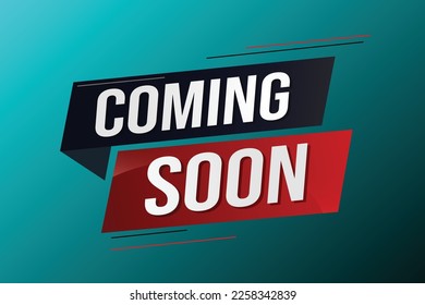 coming soon word concept vector illustration with lines 3d style for social media landing page, template, ui, web, mobile app, poster, banner, flyer, background, gift card, coupon, label, wallpaper