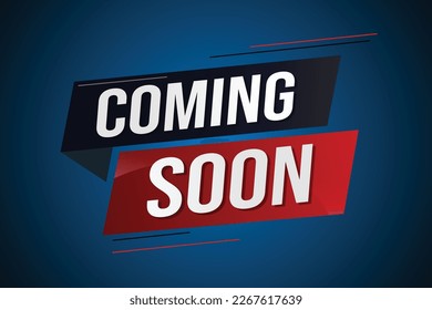 coming soon word concept vector illustration with lines 3d style for social media landing page, template, ui, web, mobile app, poster, banner, flyer, background, gift card, coupon, label, wallpaper