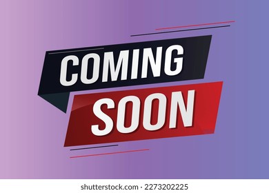coming soon word concept vector illustration with lines 3d style for social media landing page, template, ui, web, mobile app, poster, banner, flyer, background, gift card, coupon, label, wallpaper