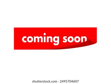 coming soon-red sticker - vector illustration
	