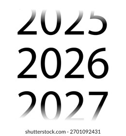  próximo año 2026 Vector de ilustración  