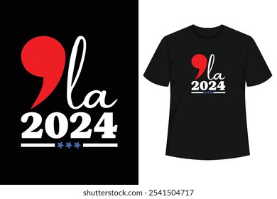 Coma La 2024. Kamala Harris 2024 para President Pun Shirt. Celebrar a la primera mujer negra en la presidencia Kamala Harris. La señora presidenta Kamala hizo historia como la primera mujer negra vicepresidenta.