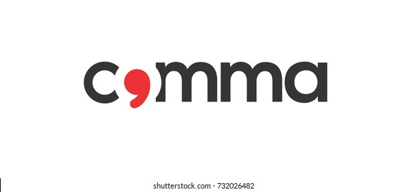 Comma Letter Stock Vector (Royalty Free) 732026482 | Shutterstock