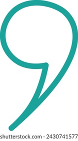 Comma mark so cute for your design.