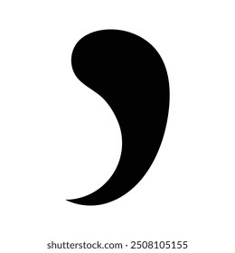 comma punctuation icon illustration design