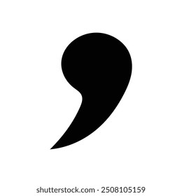 comma punctuation icon illustration design