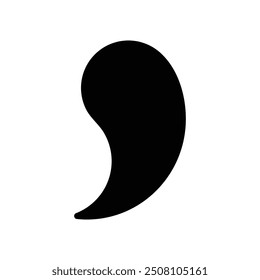 comma punctuation icon illustration design