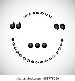 Comma, speech sign, dialog, textbox, vector
