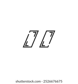 comma symbol icon vector template illustration logo design