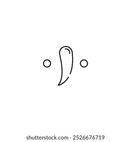 comma symbol icon vector template illustration logo design