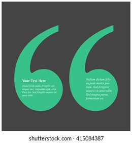 Comma Text Box (Vector Design Template)