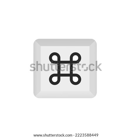 Command button icon. Vector illustration