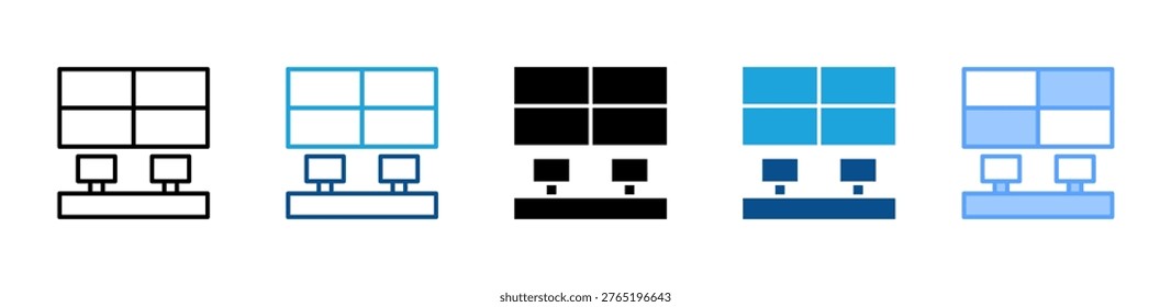 Command Center web icon with multiple style and collection