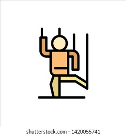 Command, Control, Human, Manipulate, Manipulation  Flat Color Icon. Vector icon banner Template