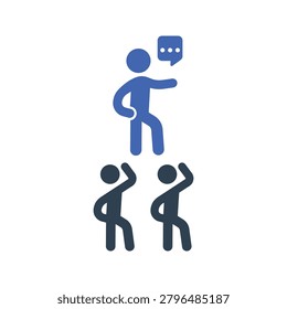 Command Icon, Bossy Vector on White Background