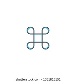 Command icon design. Essential icon vector illustration design