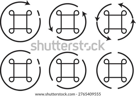 Command icon for mobile and web, professional vector illustration of software command and shortcut symbols.