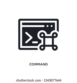 command isolated icon. simple element illustration from programming concept icons. command editable logo sign symbol design on white background. can be use for web and mobile
