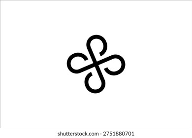 Command Key Logo | Minimalist Apple Keyboard Symbol for Computing, Shortcuts and User Interface Design