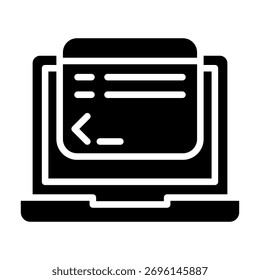 Elemento De Ícone De Linha De Comando Para Design E Vetor