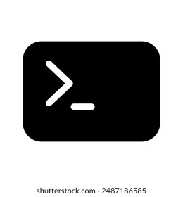 Command Line Icon Vector Symbol Design Illustration