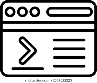 Command Line Vector Icon Design