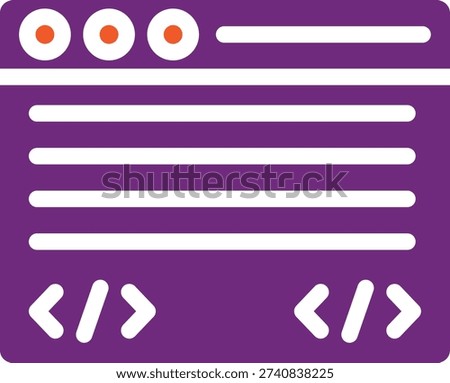 Command line Vector Icon Design Illustration