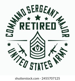 Command Sergeant Major Retirement, Fathers Day , Military , patriotic 4th of july