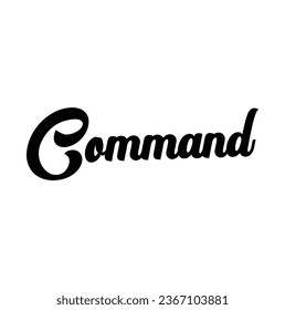 command text on white background.