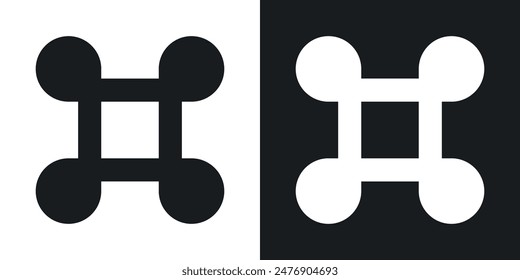 Command vector thin icon collection.