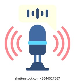 comando ícone de voz para ilustração