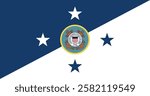 Commandant of the United States Coast Guard Flag Vector Illustration Premium Quality