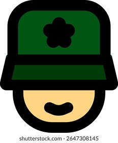design de estilo de cor do ícone do Commander
